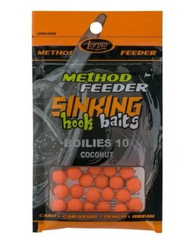 Hook Baits Sinking Boilies 10 Coconut 20g