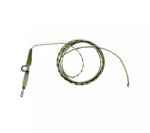 Zestaw z leadcorem i mocnym klipsem 45lbs/100cm -zielony