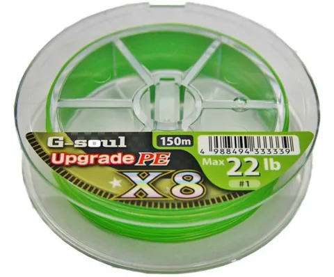 Plecionka YGK G-Soul X8 1.2 25lb 150m lime green