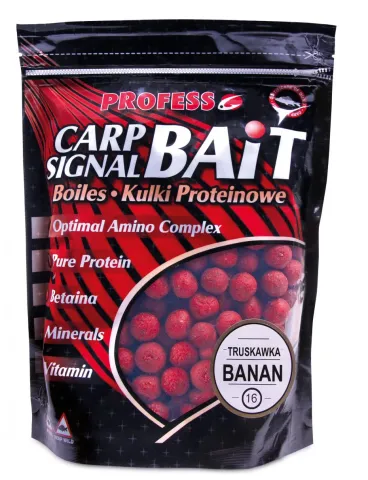 Profess kulki proteinowe – truskawka-banan 16 mm 750g