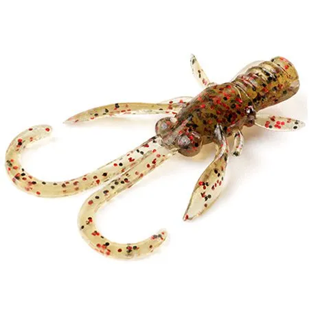 Baffi Fly 1.5” #045 - Green Pumpkin/Red &Black