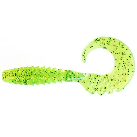 Fancy Grub 1” #026 - Flo Chartreuse/Green