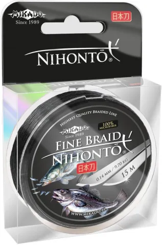NIHONTO FINE BRAID  008 Black 100M