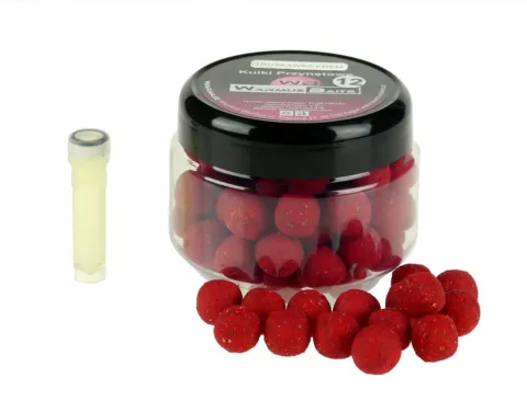 Warmuz Baits Truskawka Krem 12mm 250ml + Dopalacz