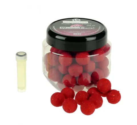 Warmuz Baits Truskawka Krem 16mm 250ml + Dopalacz