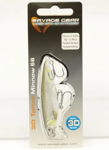 3D Twitch Minnow 8cm 8,5g SS Silver Ayu