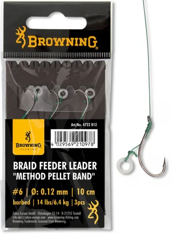 Feeder Leader Method Pellet Band brazowy 0.22mm 10