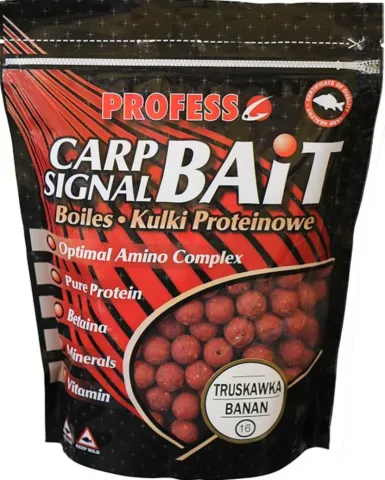 Profess kulki proteinowe – 0,75 kg 16 mm - Truskawka-Banan