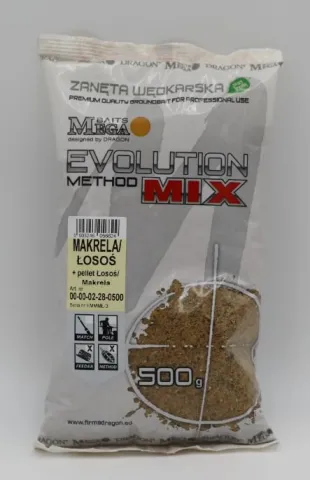 Evolution Method Mix 500g Makrela/Łosoś + pellet