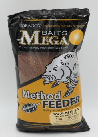 Zanęta MegaBaits Method Feeder 1kg Wanilia-Kokos