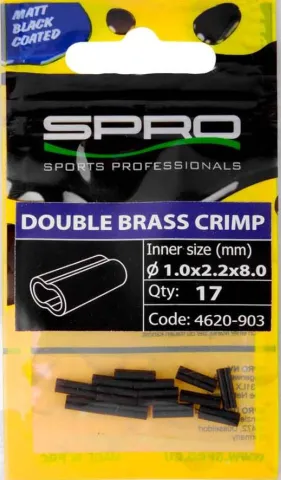Matte black w-brass crimp # 0.8x1.7xl8