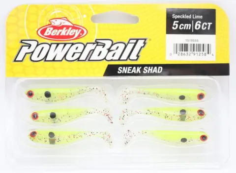 Przynęta gumowa Berkley Sneakshad Speckled Lime 2in 6szt