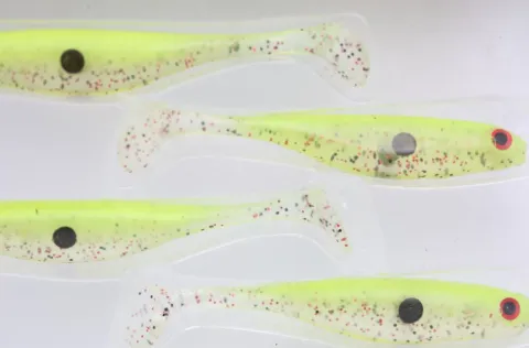 Przynęta gumowa Berkley Sneakshad Speckled Lime 3in 4szt — zdjęcie 2