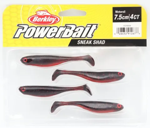 Przynęta gumowa Berkley Sneakshad Motoroil 3in 4szt