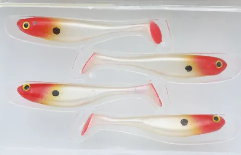 Przynęta gumowa Berkley Sneakshad Red Head 3in 4szt — zdjęcie 2