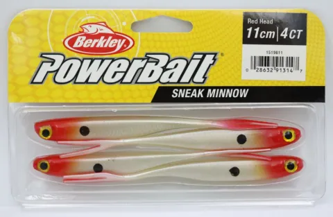 Przynęta gumowa Berkley Sneakminnow Red Head 4.3in 4szt