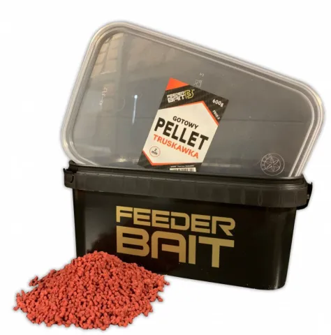 Gotowy Pellet Biały Truskawka 600g