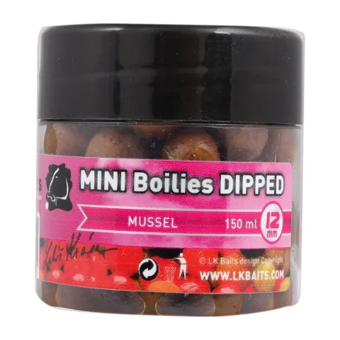 LKMINI BOILIES IN DIP 12mm 150ml Mussel