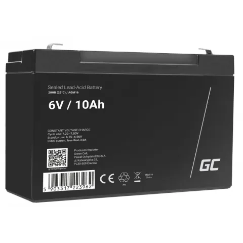Akumulator AGM VRLA Green Cell 6V 10Ah