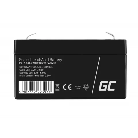 Akumulator AGM VRLA Green Cell 6V 1.3Ah — zdjęcie 2