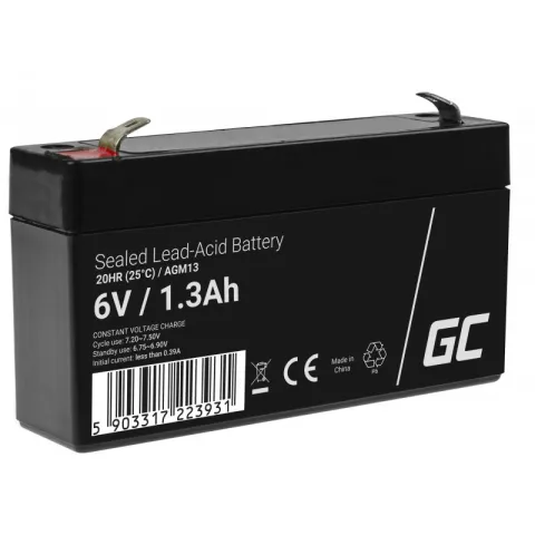 Akumulator AGM VRLA Green Cell 6V 1.3Ah