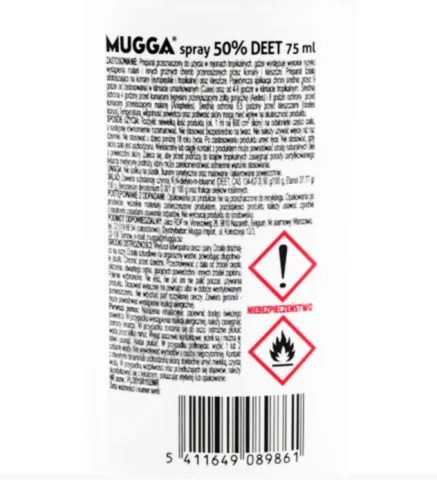 MUGGA Spray 50% DEET - 75 ml — zdjęcie 3