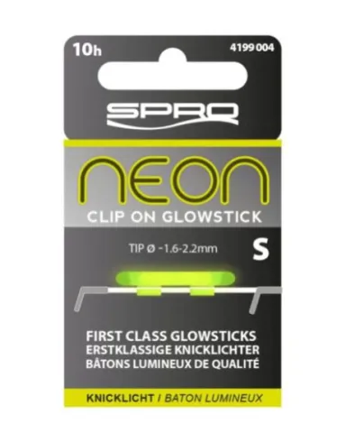 Neon Clip On Glowstick Green Small