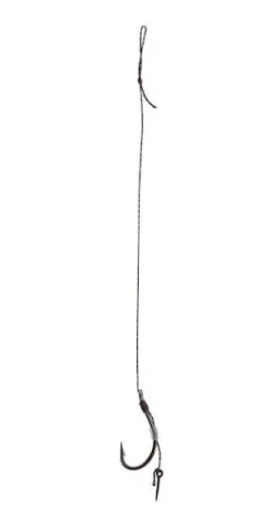 PRZYPON METHOD FEEDER - Z IGŁĄ - hak z zadziorem nr 10 / plecionka: 0.12mm/10cm — zdjęcie 2
