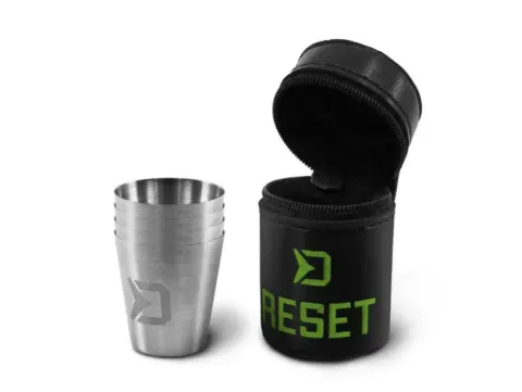 Zestaw kieliszków ze stali nierdzewnej RESET 4w1 4x30ml — zdjęcie 2