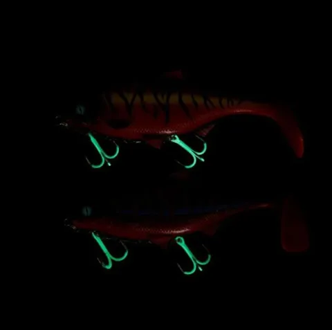 Jaws Double Evo Stinger Fluo Xl - 35kg - Kotwice Nr 2/0 - Op.1szt. — zdjęcie 2