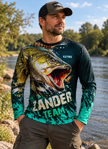 Koszulka wędkarska Zander Team Safari