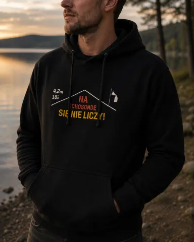Czarna Bluza z Haftem na Echosondę się nie liczy — zdjęcie oferty 1