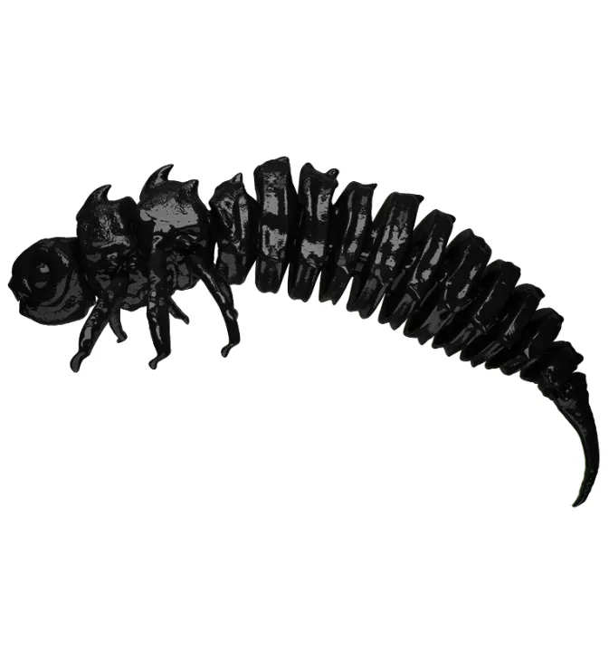 Larva BigFatBug 5cm opakowanie 5szt CZARNY