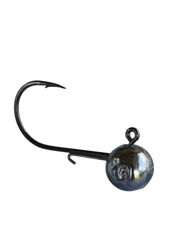 Główki jigowe okrągłe z zaczepem 12g 4/0 (opakowanie 3szt)
