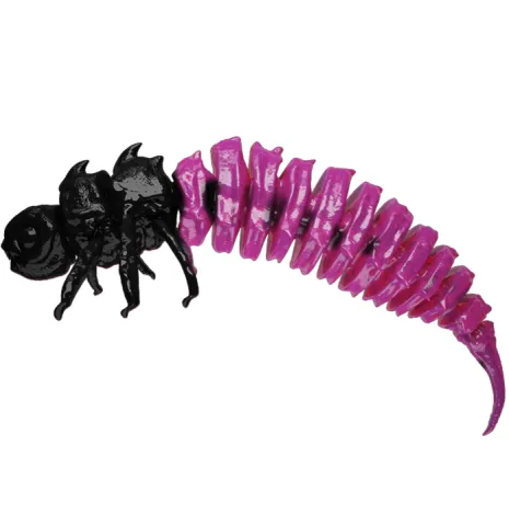 Larva BigFatBug 5cm opakowanie 5szt CZARNO-RÓŻOWY